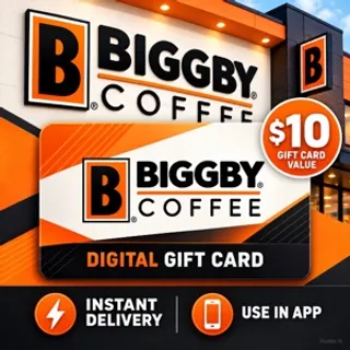 $10.00 Biggby Coffee Gift Card ⚡️ FLASH SALE ⚡️