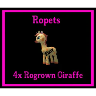 4x Rogrown Giraffe Ropets