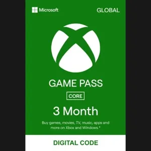 8 Xbox Game Pass Core 3 Months (GLOBAL)