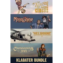 Klabater Bundle: The Amazing American Circus, Moonshine Inc., Heliborne and Crossroads Inn – New Xbox Account | Global
