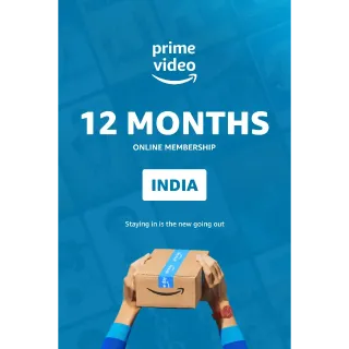 Amazon prime 12 months gift card (India Key)