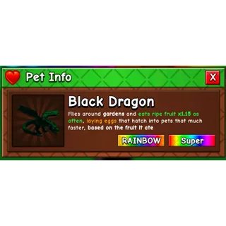 Rainbow Black Dragon GAG2