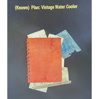 Vintage water cooler plan 
