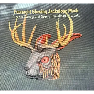 Glowing Jackelope mask