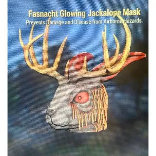 Glowing Jackelope mask