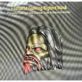 Glowing Bigfoot mask 