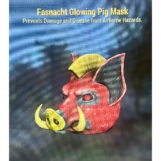 Glowing pig mask 