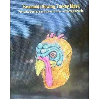 Glowing turkey mask 
