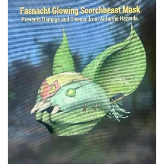 Glowing scorchbeast mask