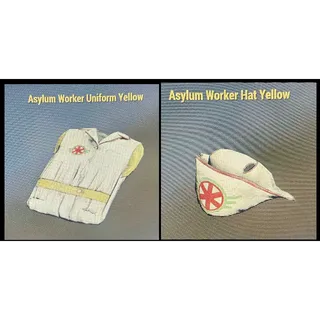 Asylum worker uniform set yellow