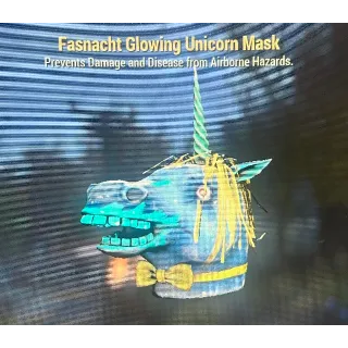 Glowing unicorn mask 