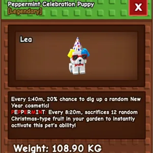 PEPPERMINT CELEBRA PUPPY