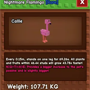 COLOSSAL FLAMINGO 107.71KG