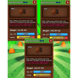 COLOSSAL NIGHTMARE ORANGUTAN BUNDLE