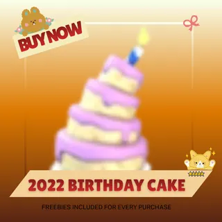 2022 birthday cake
