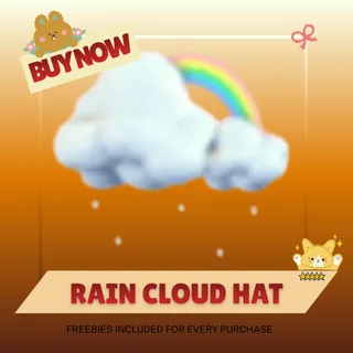 rain cloud hat