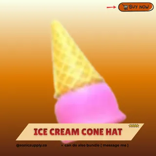 ice cream cone hat