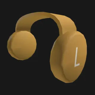 Gold clockwork headphone