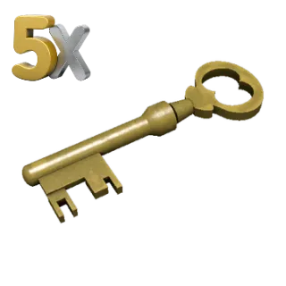 5x Mann Co. Supply Crate Key