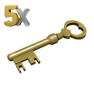 5x Mann Co. Supply Crate Key