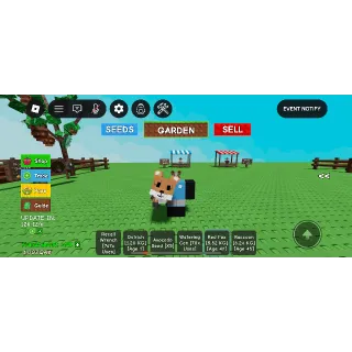 Roblox grow a garden Red Fox 