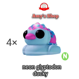 Neon glyptodon ducky 