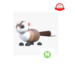 Neon black-footed ferret 