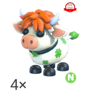 Neon clover cow