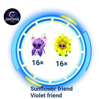 Sunflower friend violet friend
