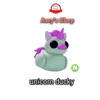 Neon unicorn ducky