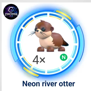Neon river otter 