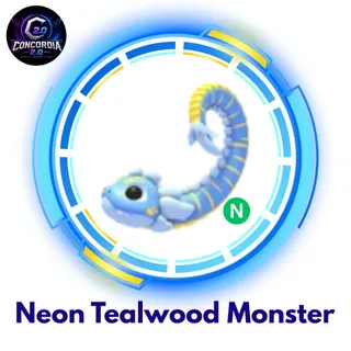 Neon tealwood monster 