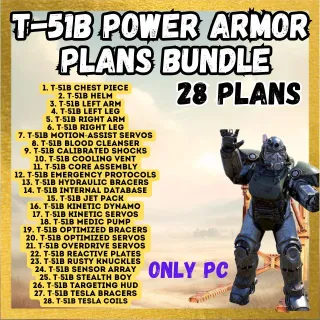 X28 T-51B Power Armor Plans