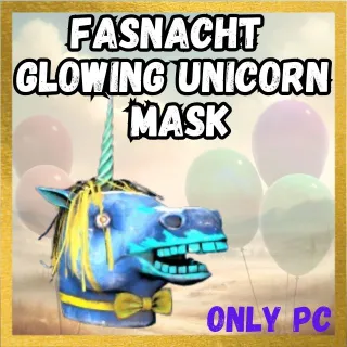Fasnacht Glowing Unicorn Mask