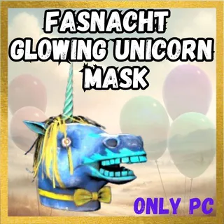 Fasnacht Glowing Unicorn Mask