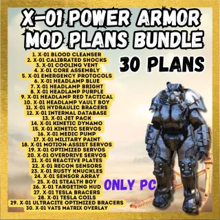X30 X-01 Power Armor Mod Plans Bundle
