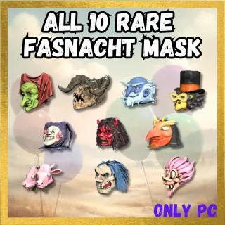 ALL 10 Rare Fasnacht Mask