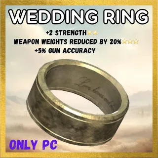 Wedding Ring +2 Strenght/WWR/+5% Gun Accu 