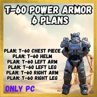 PLANS: T-60 Power Armor (6 plans)