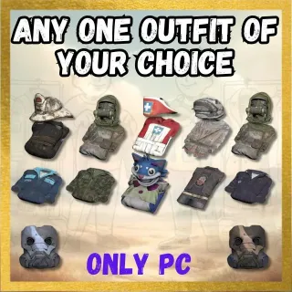 5 Rare Outfits of Your Choice from the List