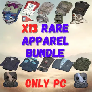 X13 RARE APPAREL BUNDLE (PC ONLY)