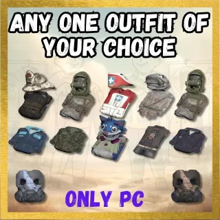 5 Rare Outfits of Your Choice from the List