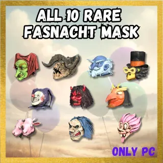 All 10 Rare Fasnacht Mask