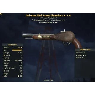 Black Powder Blunderbuss AA/E/15R