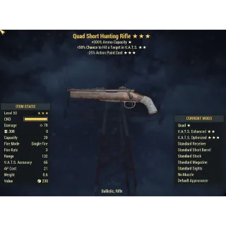 Hunting Rifle Q/50Ch/25