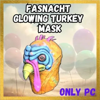 Fasnacht Glowing Turkey Mask