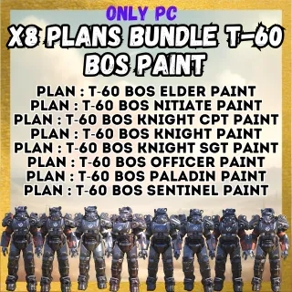 X8 Plans Bundle T-60 BOS Paint