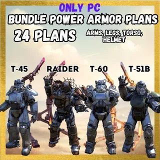 Bundle Power Armor Plans (Total 24 Plans) PC ONLY
