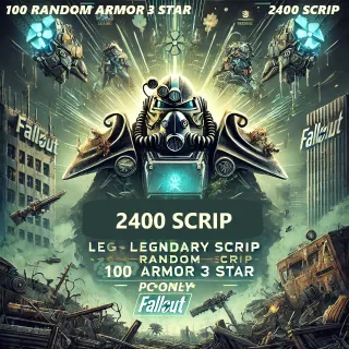 X100 RANDOM ARMOR 3 STAR(2400 LEGENDARY SCRIP)