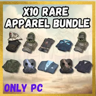 X10 RARE APPAREL BUNDLE (ONLY PC)
